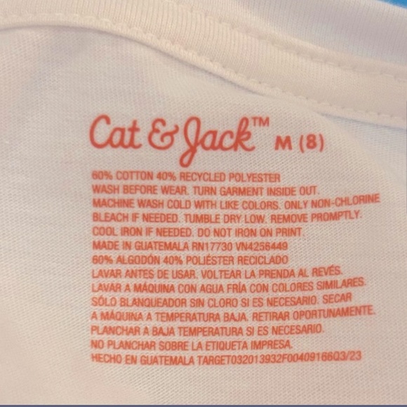 💫NWT CAT&Jack Girls' Long Sleeve Deer Graphic T-Shirt- Beige M - Picture 3 of 3